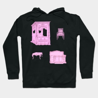 Retro Pink Furnitures Hoodie